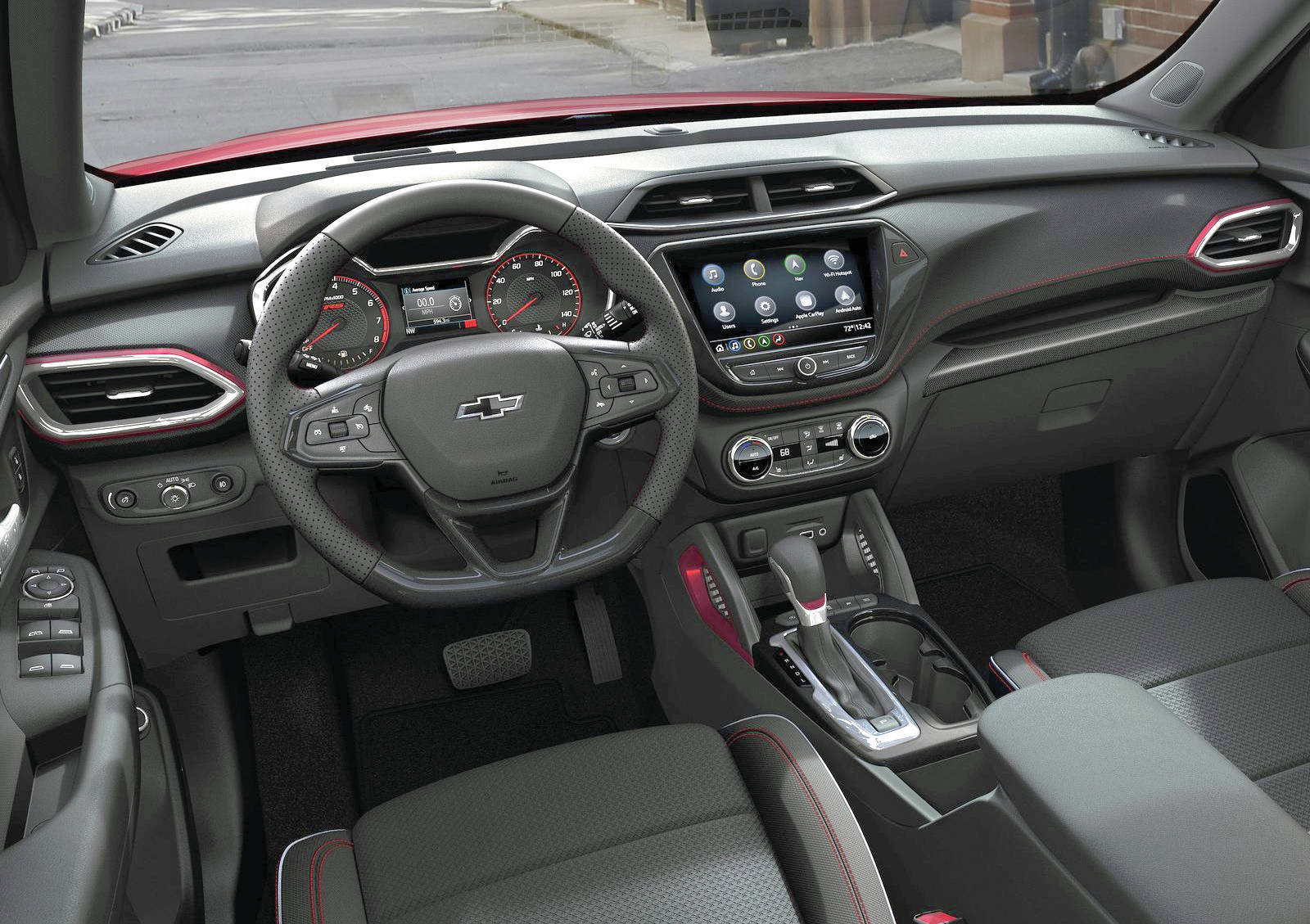 The sharp-looking interior is also pretty roomy. ItÂ’s about the same size inside as the new Buick Encore GX. PHOTO: CHEVROLET