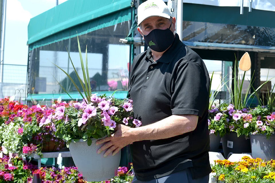 Ron Murphy, manager of Urban Roots, shows off the merchandise at the 91ԭ location. (Ryan Uytdewilligen/Aldergrove Star)