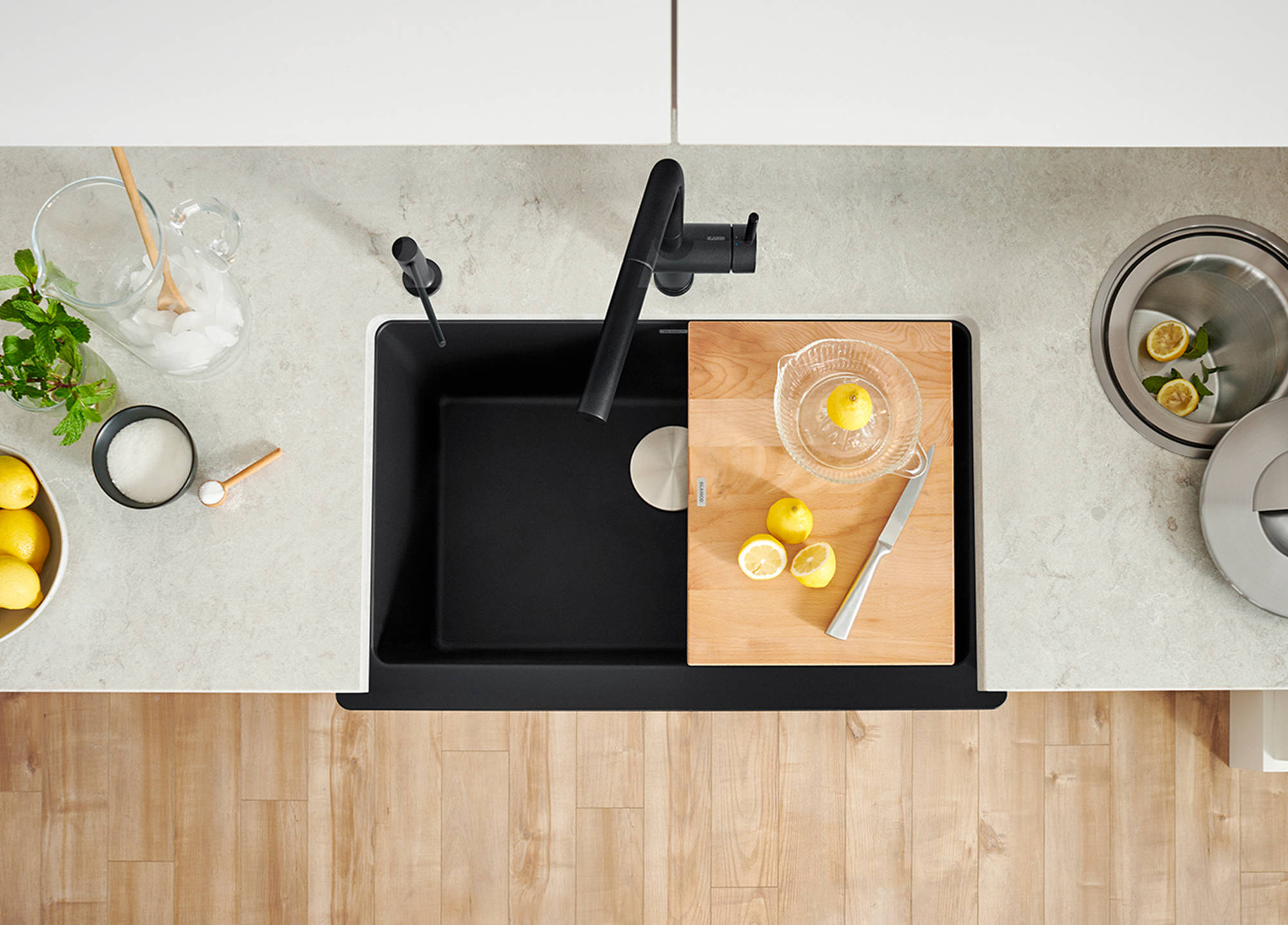 With options like BLANCOÂ’s Beech cutting board and functional stainless-steel grids designed to perfectly fit the VINTERA kitchen sink, you can adapt your kitchen sink to your unique cooking style.