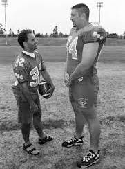 Dino Camparmo, left, was a talented athlete and later became a teacher. (Maurizio Camparmo/Special to the 91原创 Advance Times)