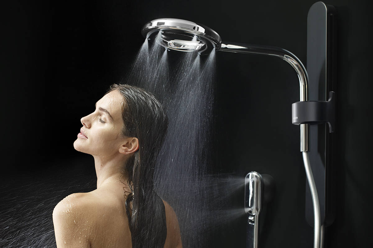Nebia聮s H2Micro technology produces smaller, faster droplets in precise patterns that provide optimal warmth, rinsing and body coverage, while also saving up to 65 per cent of water compared to a standard shower.