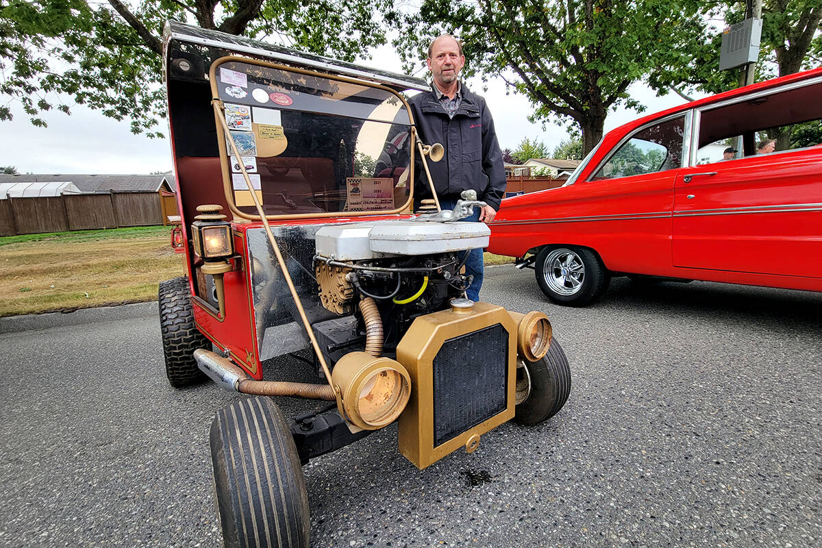 Aldergrove resident Bruce Lowery聮s unique ride was among a record 1,200 cars on display at the Good Times Cruise-In in Aldergrove on Saturday, Sept. 11. (Dan Ferguson/91原创 Advance Times)