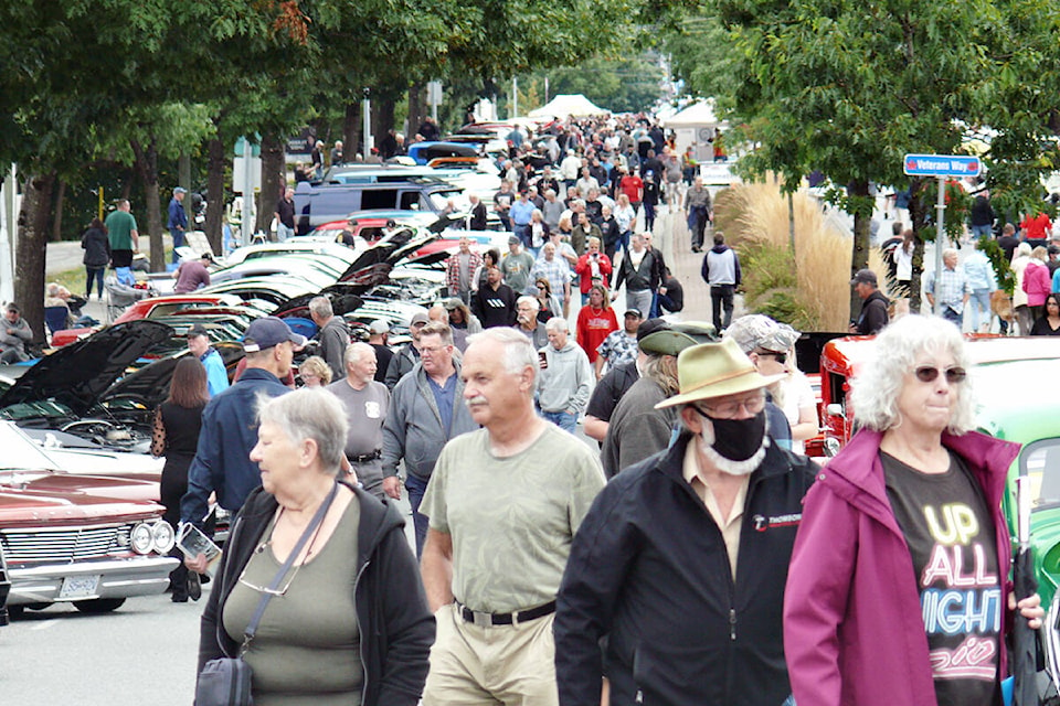 A record 1,200 cars were on display at the Good Times Cruise-In in Aldergrove on Saturday, Sept. 11. (Dan Ferguson/Langley Advance Times)