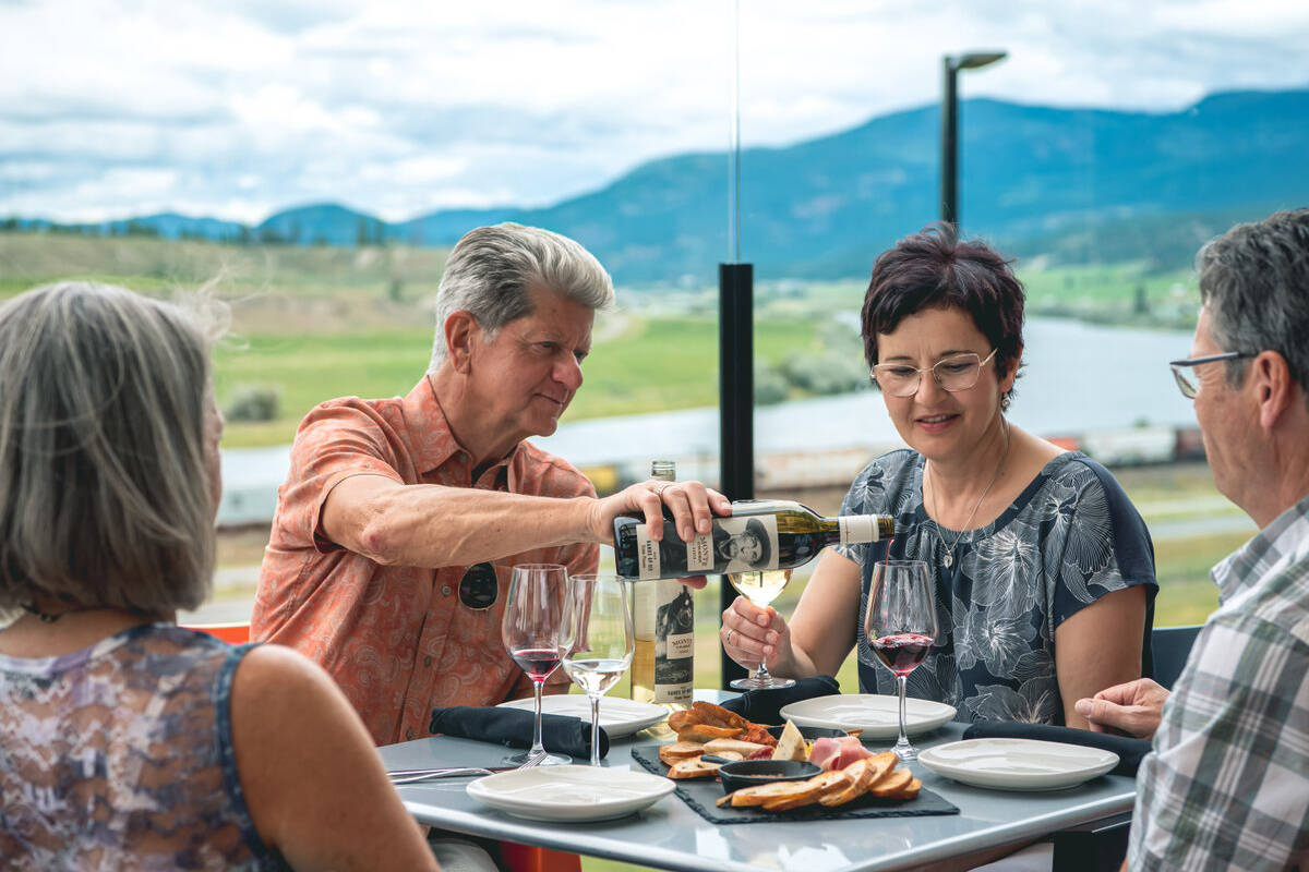 Kamloops has so many great venues for date night, you might have to stay an extra week! Start at Monte Creek Ranch Winery for great views and a delicious meal. Photo: Mary Putnam/Tourism Kamloops