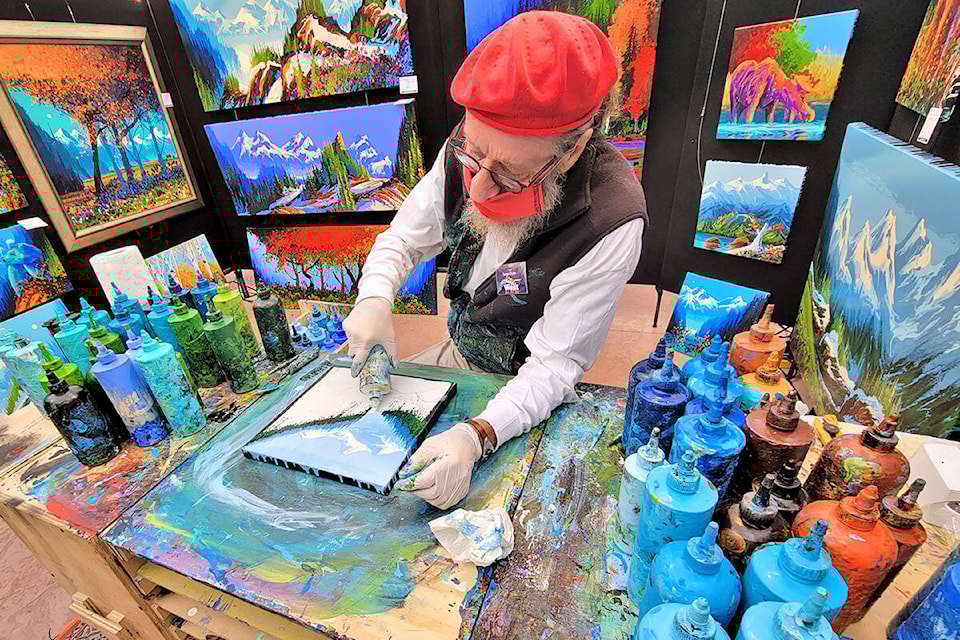 Nineteen artists took part in the West Fine Art Show fall exhibition and fundraiser for the  Hospice Society at the Glass House Estate Winery in Aldergrove held from Friday, Sept. 17, to Sunday, Sept 19. (Dan Ferguson/)