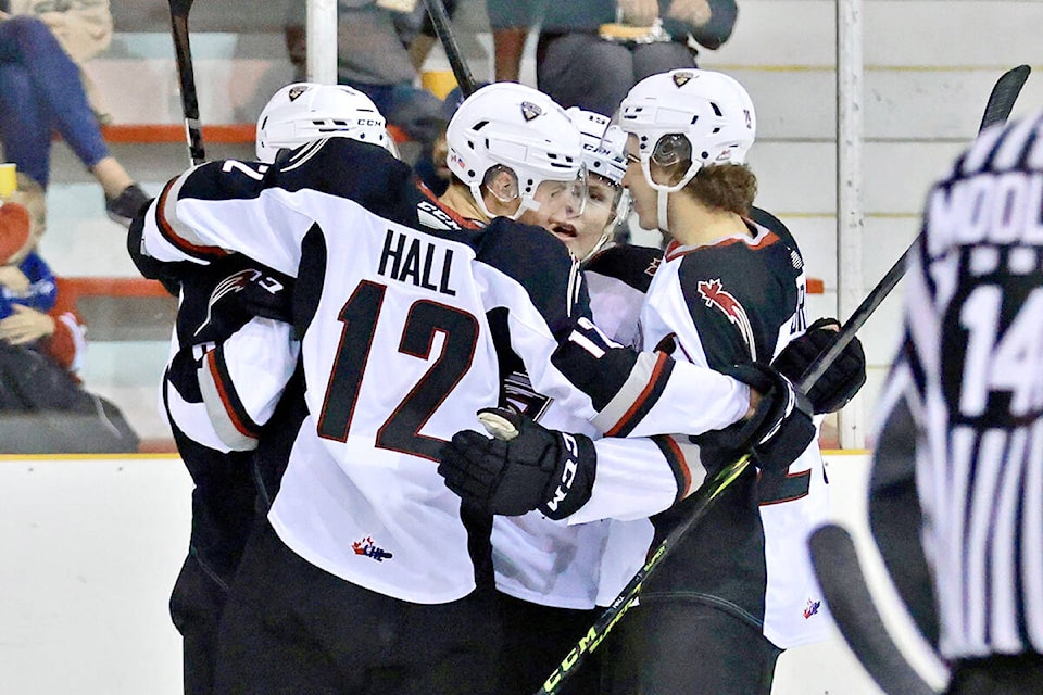 Friday night (Sept. 24) at the Cam Neely Arena in Maple Ridge, the 91ԭ-based Vancouver Giants skated to a 3-1 victory over the visiting Prince George Cougars. (Rob Wilton/Special to 91ԭ Advance Times)