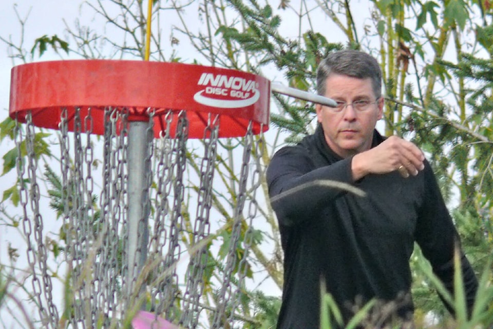 About 150 players took part in the Raptors Knoll Disc Golf Club tournament over the Oct. 2-3 weekend. (Dan Ferguson/Langley Advance Times)