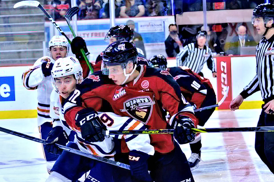 Visiting Kamloops Blazers scored a decisive victory over the Vancouver Giants at  Events Centre on Saturday, Oct. 16. (Gary Ahuja,  Events Centre/Special to )