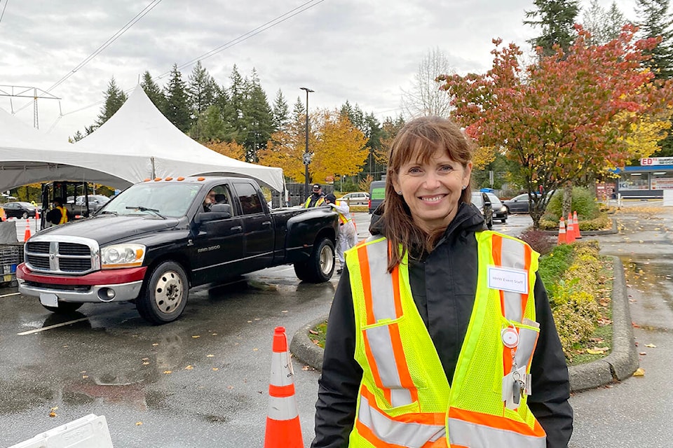 Debbie Fleming was the coordinator of the Household Hazardous Waste Collection event held at George Preston Centre on Saturday (Oct. 23) and Sunday (Oct. 24). (Joti Grewal/Langley Advance Times)