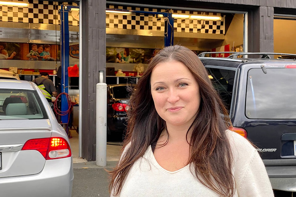 Leah Kwas, volunteer with Acts of Kindness. The mom once counted on the free moms oil change held at Church in the Valley. (Joti Grewal/Langley Advance Times)