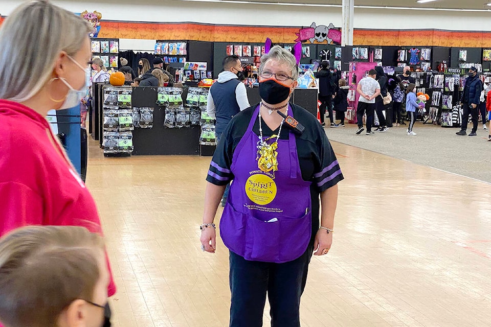 Vivian Gillard has been moonlighting as a seasonal associate at Spirit Halloween in Langley for the past nine years. (Joti Grewal/Langley Advance Times)