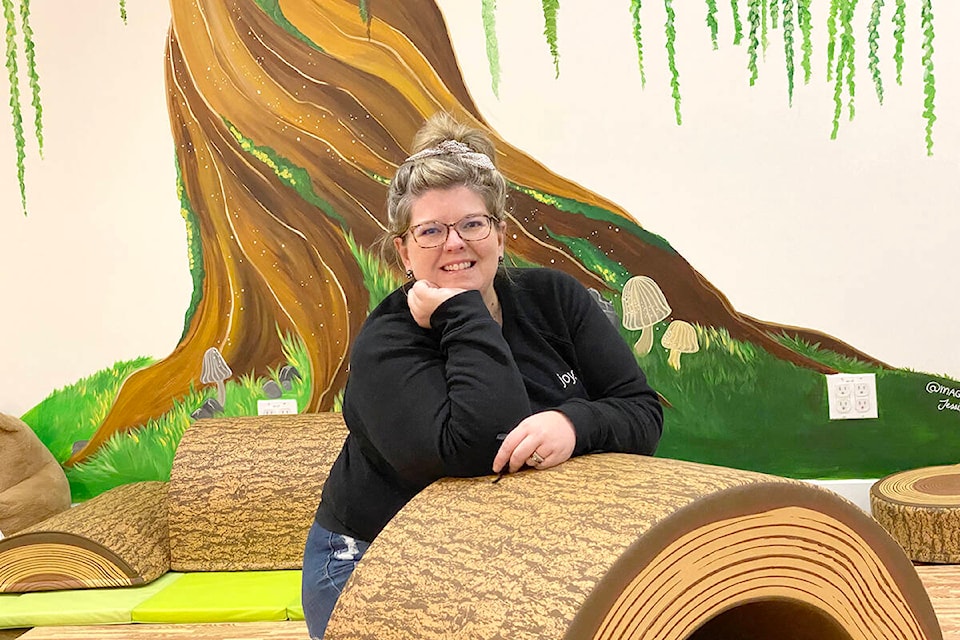 Andrea Petkau, integrated mission supervisor at Willows Family Life Centre in Langley, showed off the new daycare space. (Joti Grewal/Langley Advance Times).