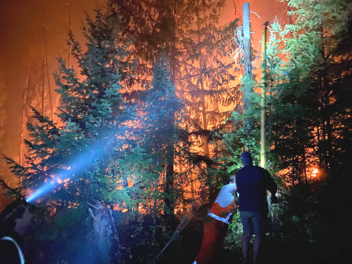 Volunteers helping to protect the Kutasewich property. Submitted photo