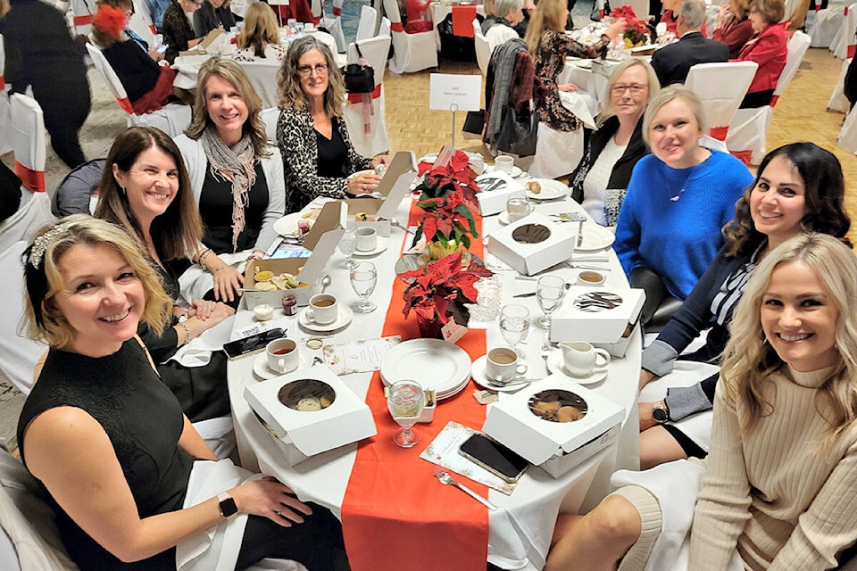 About 200 people attended at the first Thank You For Caring Society Christmas tea fundraiser in Langley since the pandemic. (Dan Ferguson/Langley Advance Times)