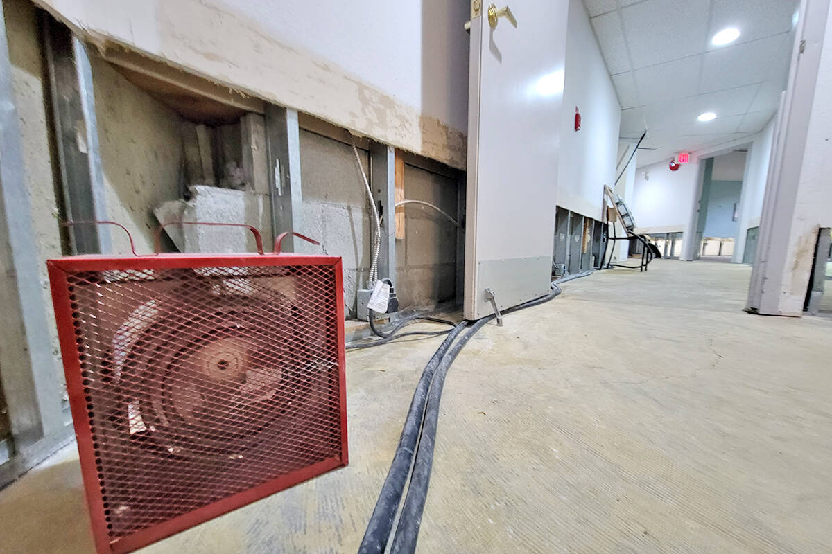 Three feet of drywall had to be removed because of water damage from flooding at the Parkway Estates 55-plus residence in 91原创 City following the first of three atmospheric rivers in November. (Dan Ferguson/91原创 Advance Times)