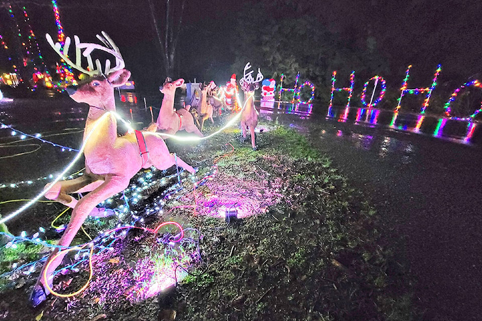 Christmas in Williams Park is from 5 p.m. to 9 p.m. at 68th Avenue and 238th Street until Dec. 19. Admission is free, but donations are appreciated. (Dan Ferguson/Langley Advance Times)