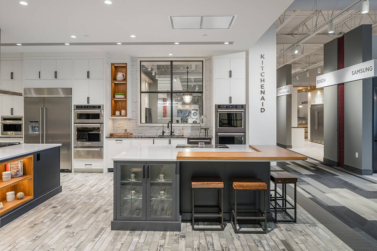 Those eyeing an update to their home will love the showrooms many display kitchens, showcasing the latest design trends from major brands like LG, KitchenAid, Whirlpool and Samsung, plus luxury brands like Miele, SubZero/Wolf, Dacor and others.