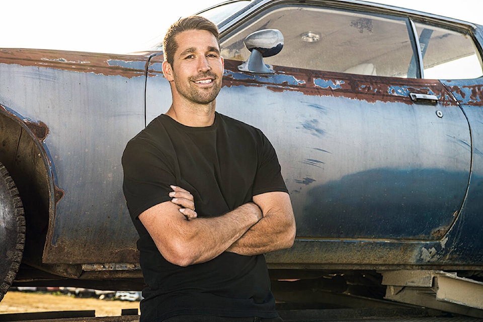 Lee Brandt, A -based crane operator who grew up in Milner will make his television show debut with History TV Canada’s new series, Lost Car Rescue. (Special to )