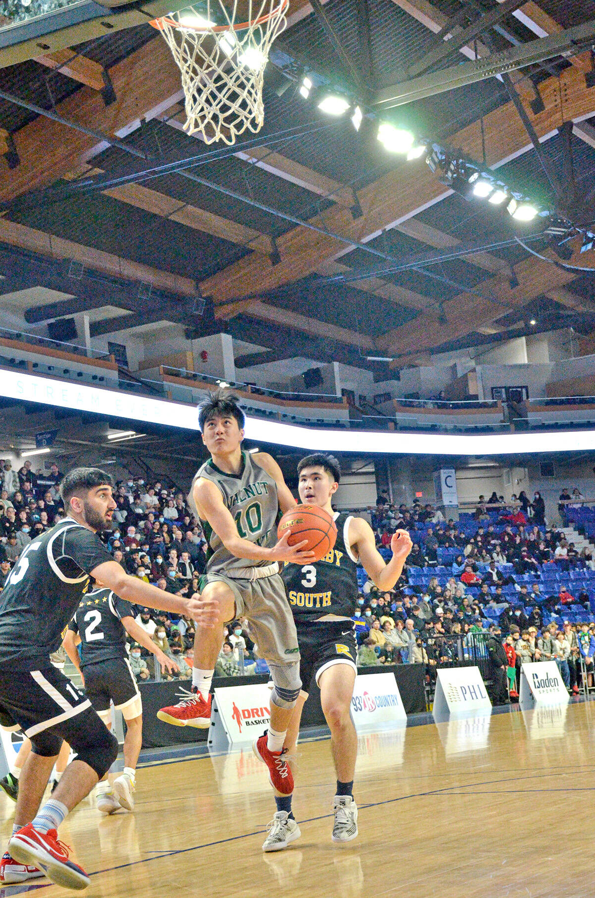 Kevin Kao of the Walnut Grove Gators goes for the shot at the BC School Sports 4A Boys Basketball Provincial Tournament at ºÚÂí´ÅÁ¦ Events Centre on Friday, March 11. Kao was named to the second team all-star at the close of the event. (Gary Ahuja, ºÚÂí´ÅÁ¦ Events Centre/Special to ºÚÂí´ÅÁ¦)