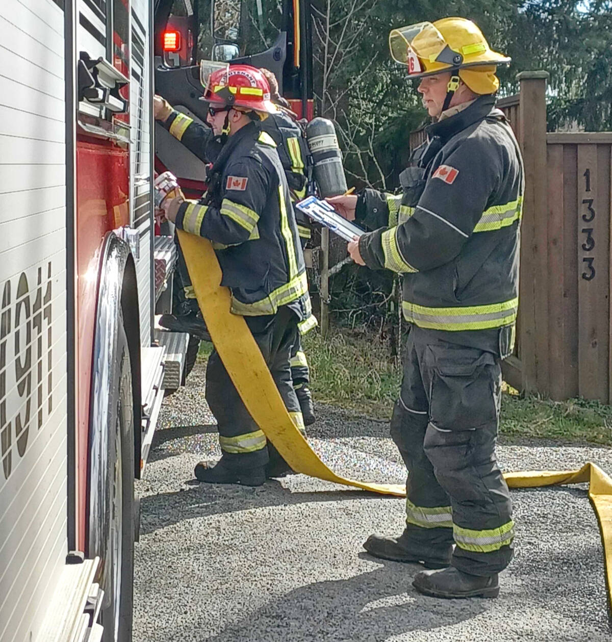 91原创 Township fire crews responded to a call of a barn fire in Aldergrove March 16, 2022. (Tanmay Ahluwalia/91原创 Advance Times)