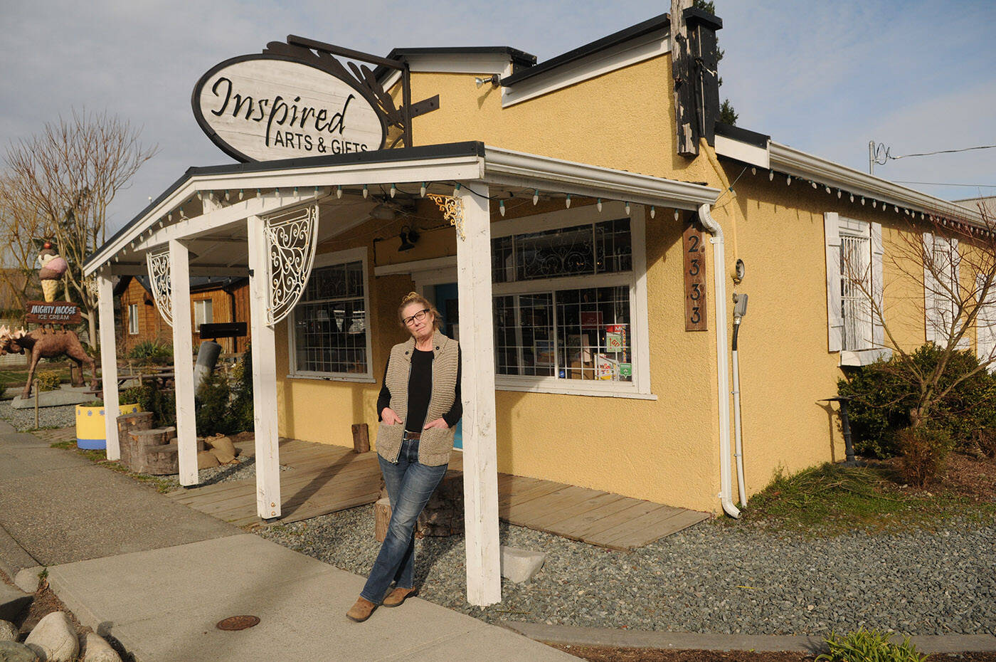 Leigh Jones, owner of Inspired Arts and Gifts in Yarrow, is permanently closing her store on May 15, 2022. (Jenna Hauck/ Chilliwack Progress)