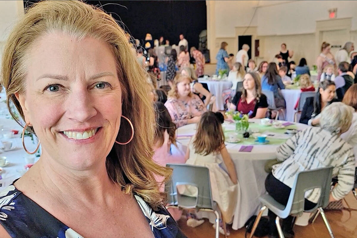 Rachel McIntosh said volunteers came together to make the May Queen tea happen on Sunday, April 24 at the historic Fort Langley Community hall. (Dan Ferguson/Langley Advance Times)