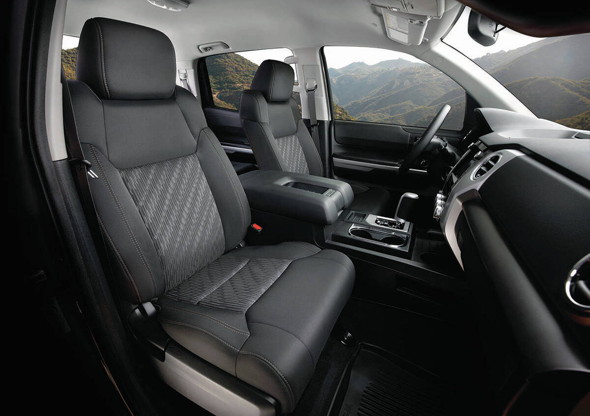The Tundra still feels big on the inside when compared with GM, Ford and Ram pickups that have been recently redesigned. PHOTO: TOYOTA