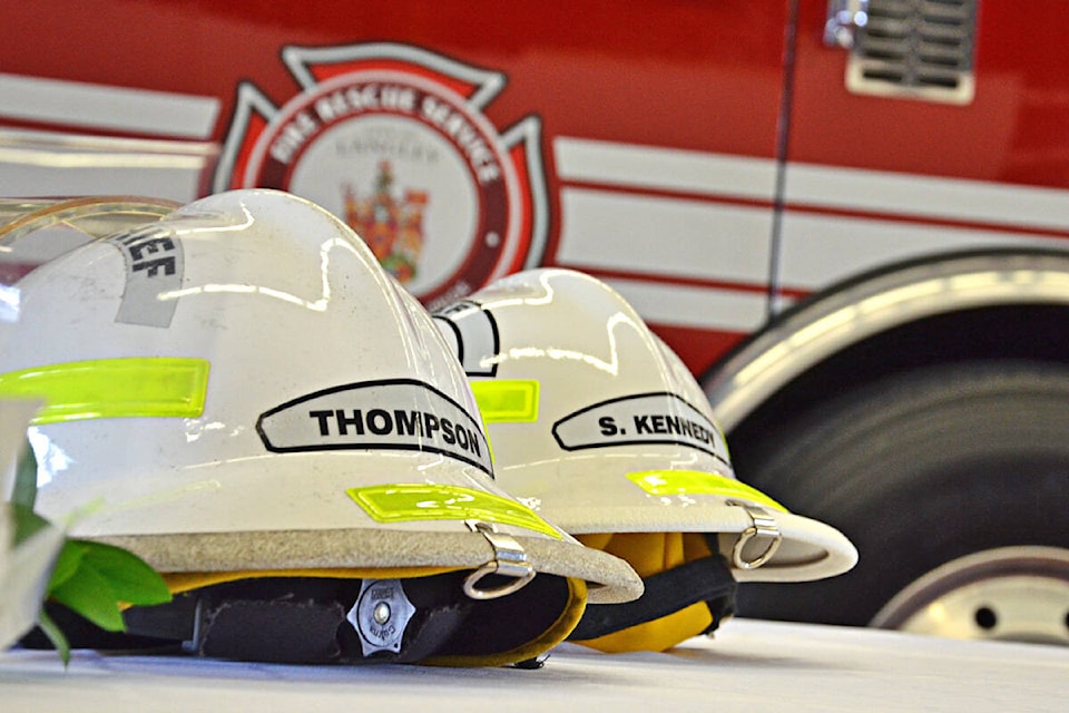 91ԭ City Fire Rescue held a change of command ceremony April 29, 2022. (Heather Colpitts/91ԭ Advance Times)