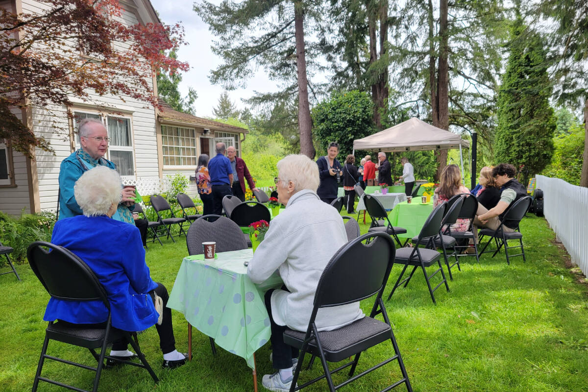 Saturday, May 28 at Michaud House in Langley City was the first Spring Tea fundraiser for retired medical professionals since the pandemic. (Dan Ferguson/Langley Advance Times)