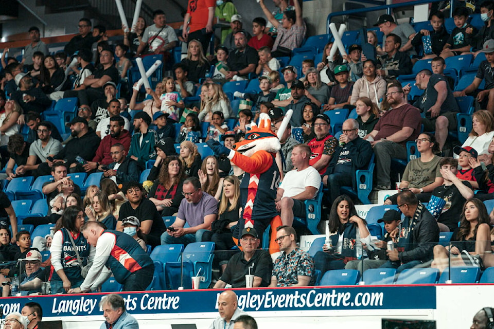 In their first home game at Langley Events Centre, the Fraser Valley Bandits emerged victorious Saturday, June 4, winning the afternoon game 86-77 over the Saskatchewan Rattlers. (Fraser Valley Bandits, CEBL/Special to Black Press Media)