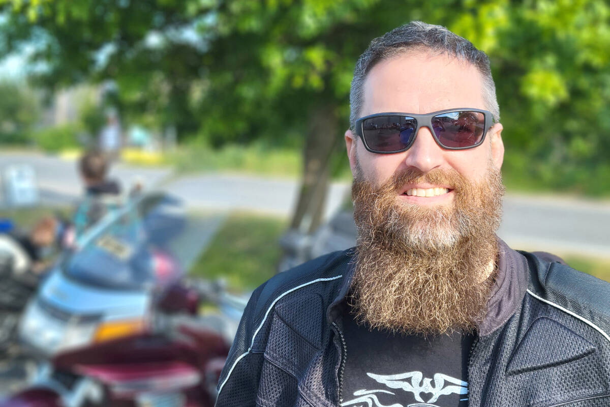 Organizer Troy Gaglardi thought some riders were still 聯a little shy 聰 about getting together for the 10th Ride Into History from 91原创 through the Fraser Valley on Saturday, July 23. Those who showed were 聭very generous.聮(Dan Ferguson/91原创 Advance Times)
