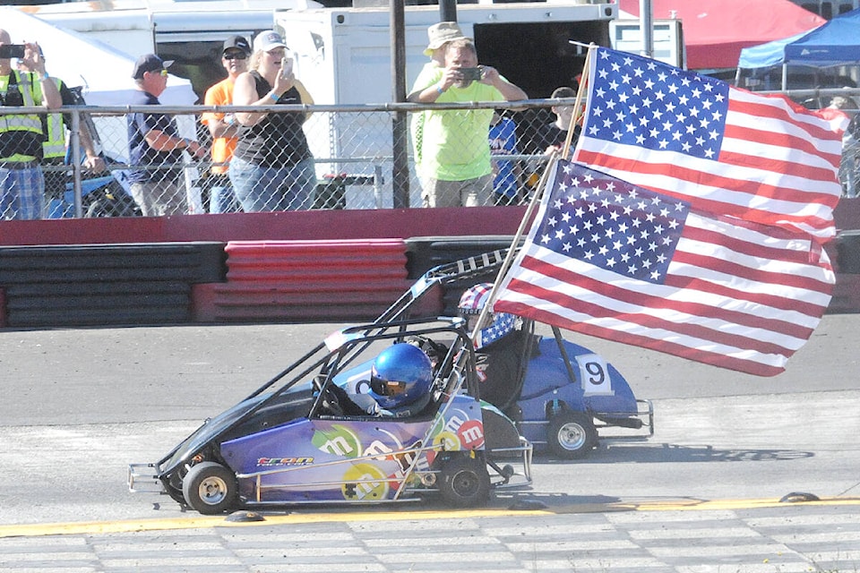 On Aug. 6 and 7, Langley Quarter Midget Association celebrated the return of American racers to the Aldergrove track for their first regional championships since the pandemic hit. (Dan Ferguson/Langley Advance Times)