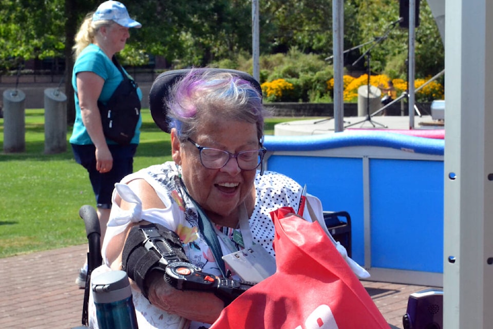 Police personnel, firefighters, and about 150 members of general public attended Langley Pos-Abilities Society’s Day of Pos-Abilities event at Douglas Park on Saturday, Aug. 20. The event included food, drinks, entertainment, and more. (Tanmay Ahluwalia/Langley Advance Times)