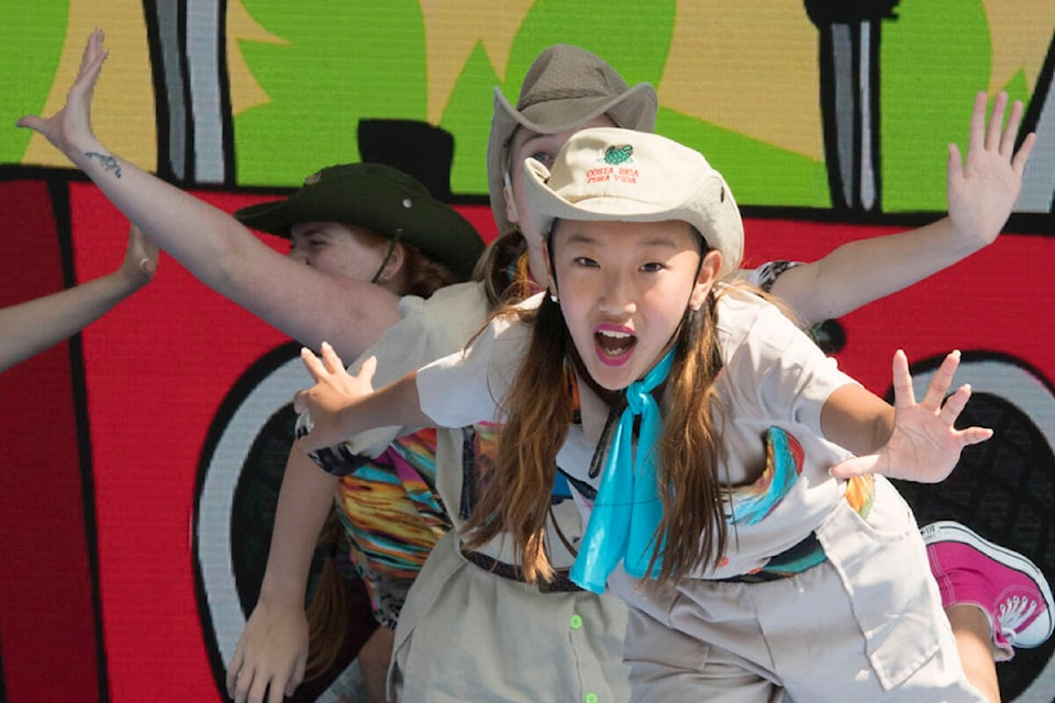 Langley’s Lotus Jia entertained the crowd at the PNE in the musical safari adventure “Action Austin.” The show is among dozens of family friendly attractions at the 112th edition of the annual fair. (Special to Langley Advance Times)