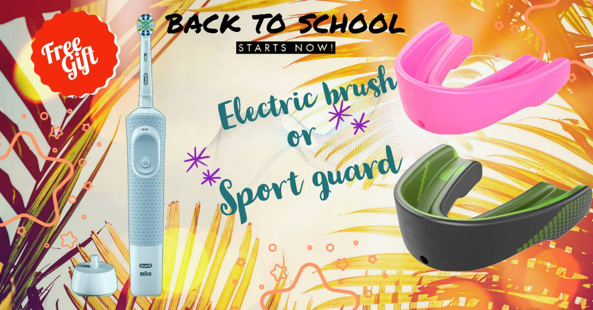 Right now, Allard Dental Centre is offering rewards for families who come in for a cleaning and check-up. All new patients receive a free electric toothbrush or free sport mouth guard!