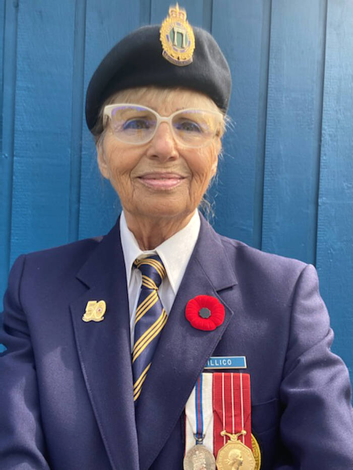Vivian Lillico will be wearing her Queens Jubilee medal at the Royal Canadian Legion Aldergrove branch on Monday, Sept. 19, when the branch will hold a memorial at 26607 Fraser Highway on 10:45 a.m. as part of a national day of mourning. (Special to Langley Advance Times)