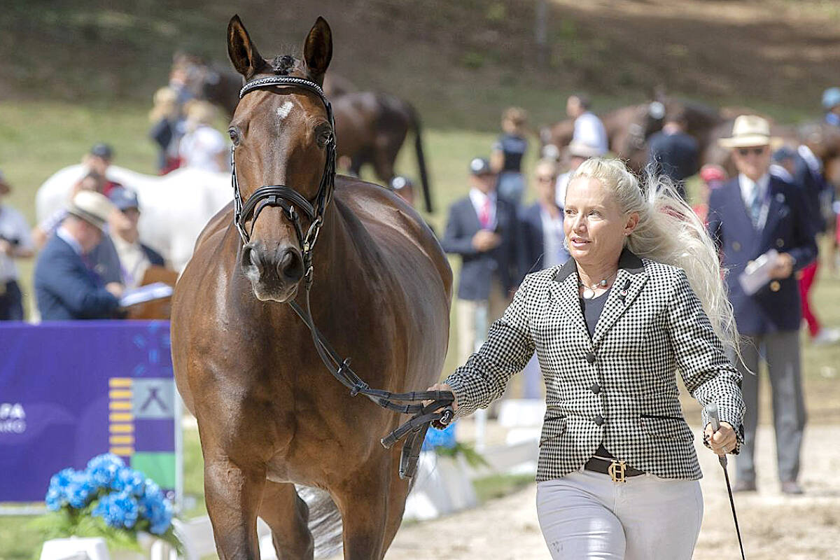 Hawley Awad and Jollybo at the F茅d茅ration Equestre Internationale (FEI) World Championships in Italy. (Cealy Tetley photo)