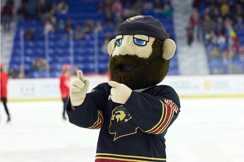 Jack the Giant is the mascot for the Vancouver Giants major junior ice hockey team based out of 91ԭ Events Centre. The mascot can be found mingling with fans and players during home games. (Rob Wilton, Vancouver Giants/Special to 91ԭ Advance Times)