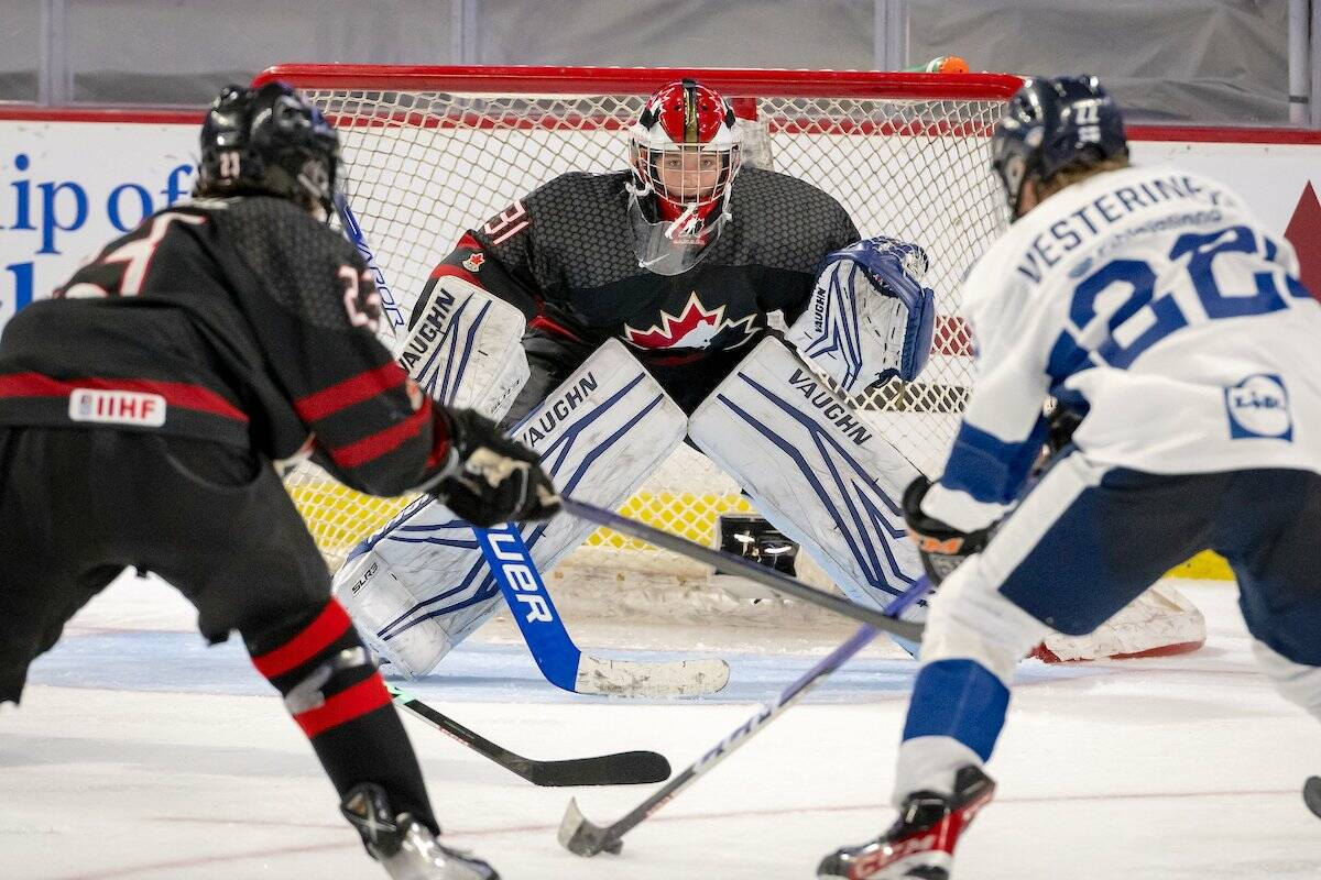 Canada Black finished fourth at the World Under-17 Hockey Challenge after losing the bronze medal match on Saturday, Nov. 12 at 91原创 Events Centre, a 7-1 decision to Finland (Hockey Canada/Twitter)