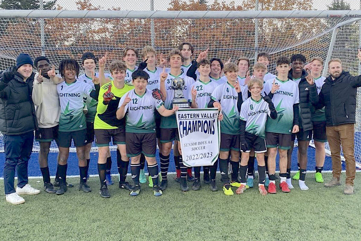 91原创 Christian Lightning teams won four championships in three days during the second week of November. (Special to 91原创 Advance Times) \