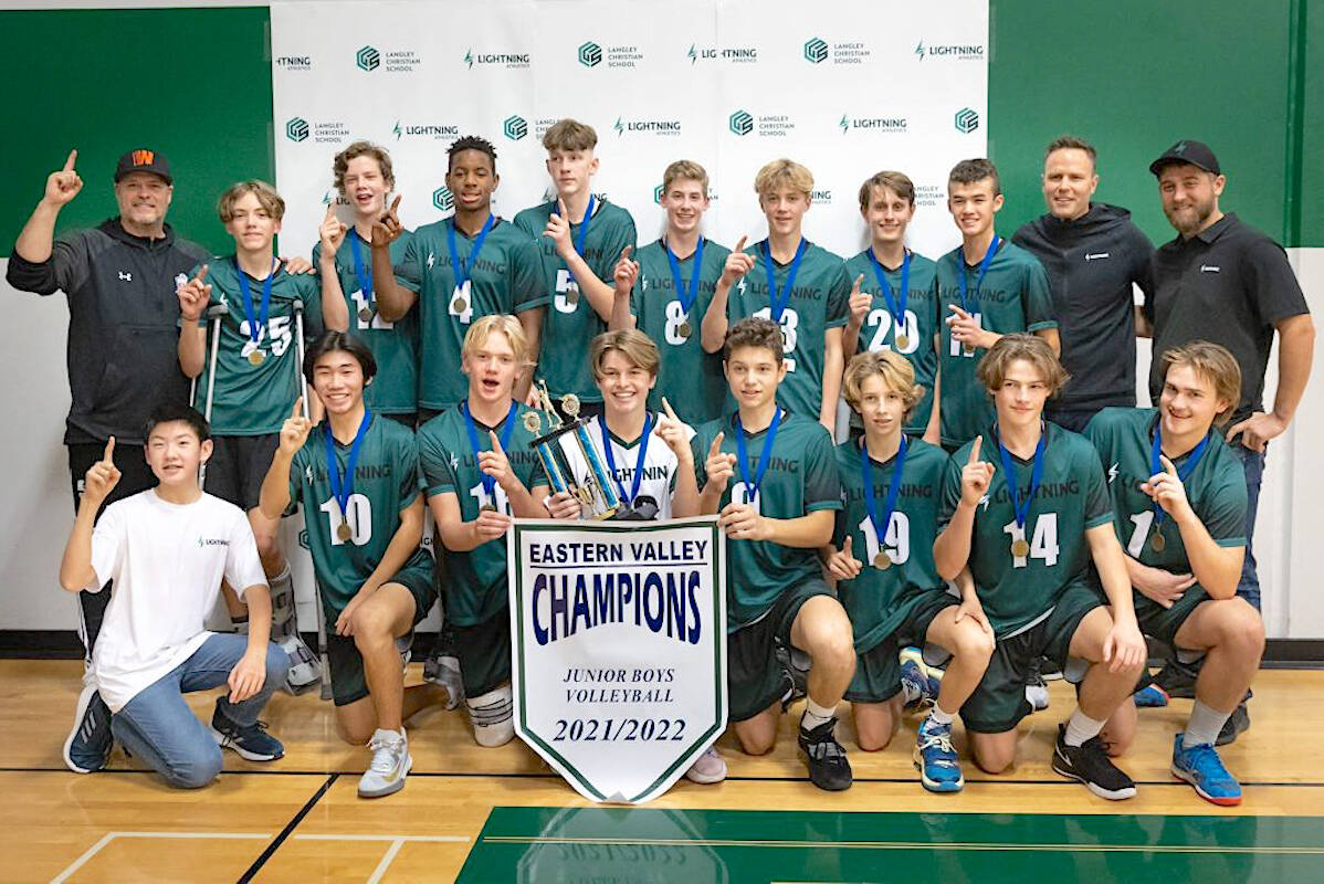 Langley Christian Lightning teams won four championships in three days during the second week of November. (Special to Langley Advance Times) \
