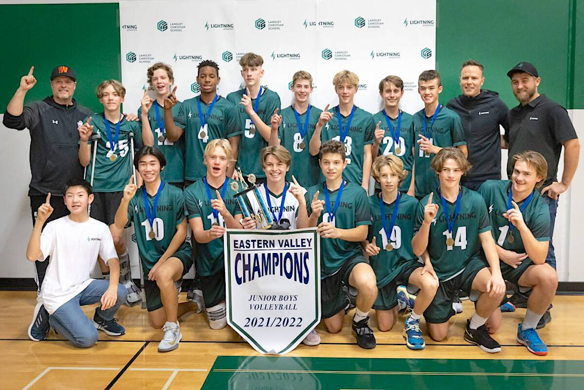 91原创 Christian Lightning teams won four championships in three days during the second week of November. (Special to 91原创 Advance Times) \