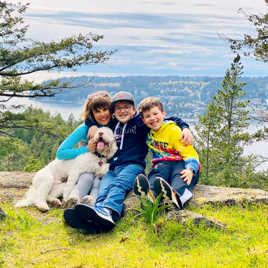 Dr. Erica Harris with her family.