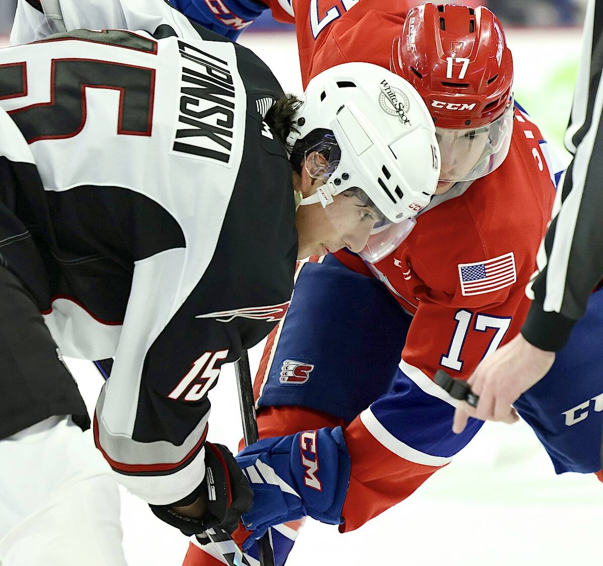 Jaden Lipinski faced off against against a Spokane Chiefs player Friday, Jan. 13th, in the G-Men聮s first home game of the new year at 91原创 Event Centre.8 (Rob Wilton/Special to 91原创 Advance Times)