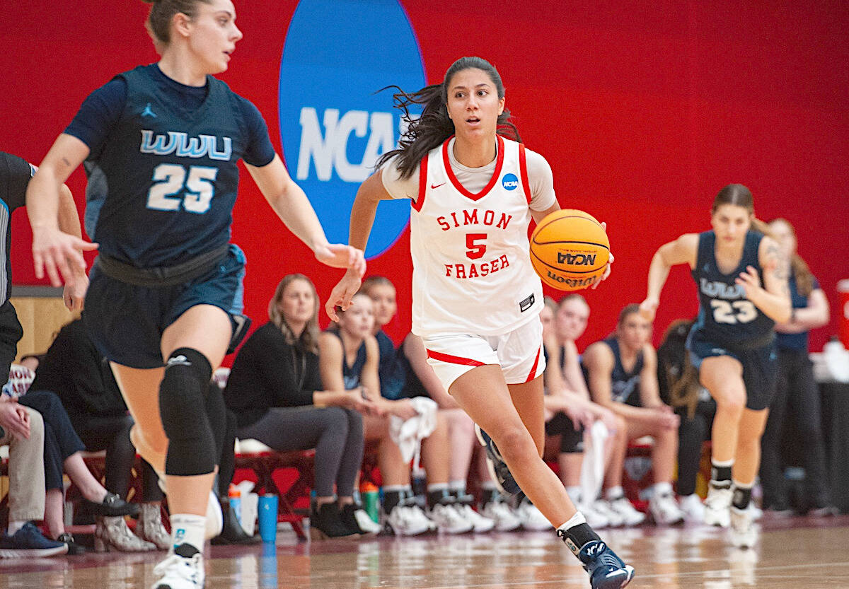 91原创聮s Sophia Wisotzki is having a good season with SFU Red Leafs. (Ethan Cairns/Special to 91原创 Advance Times)