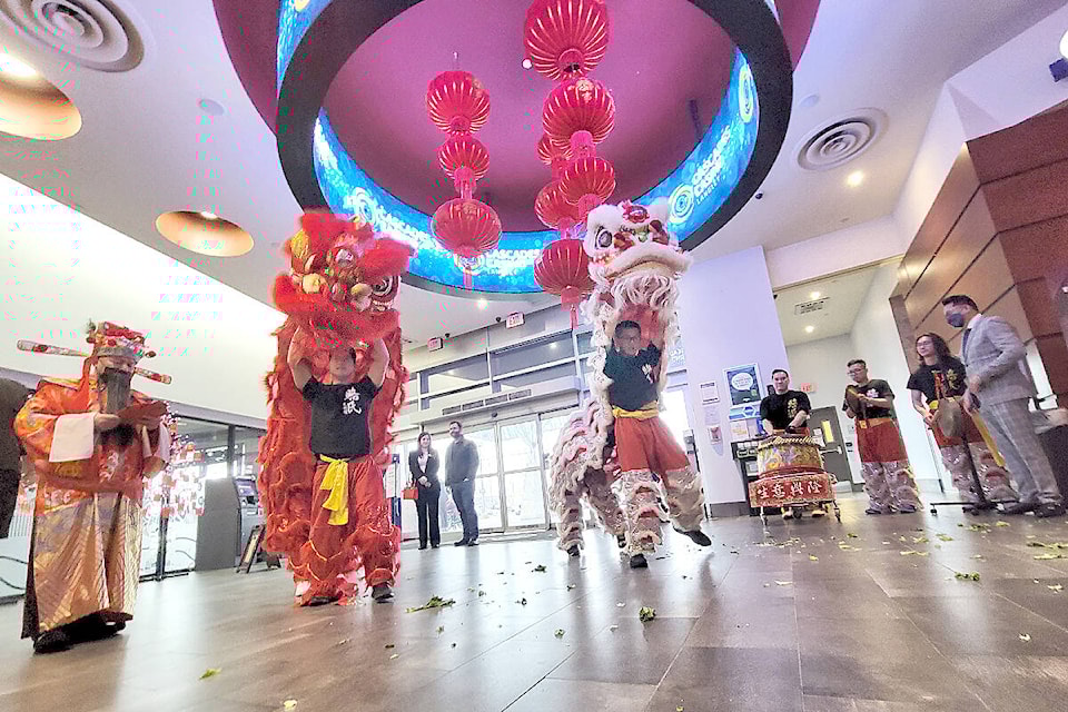 Lion dancers returned to Cascades Casino in 91ԭ City on Sunday, Jan. 22, to welcome the Year of the Rabbit. (Dan Ferguson/91ԭ Advance Times)
