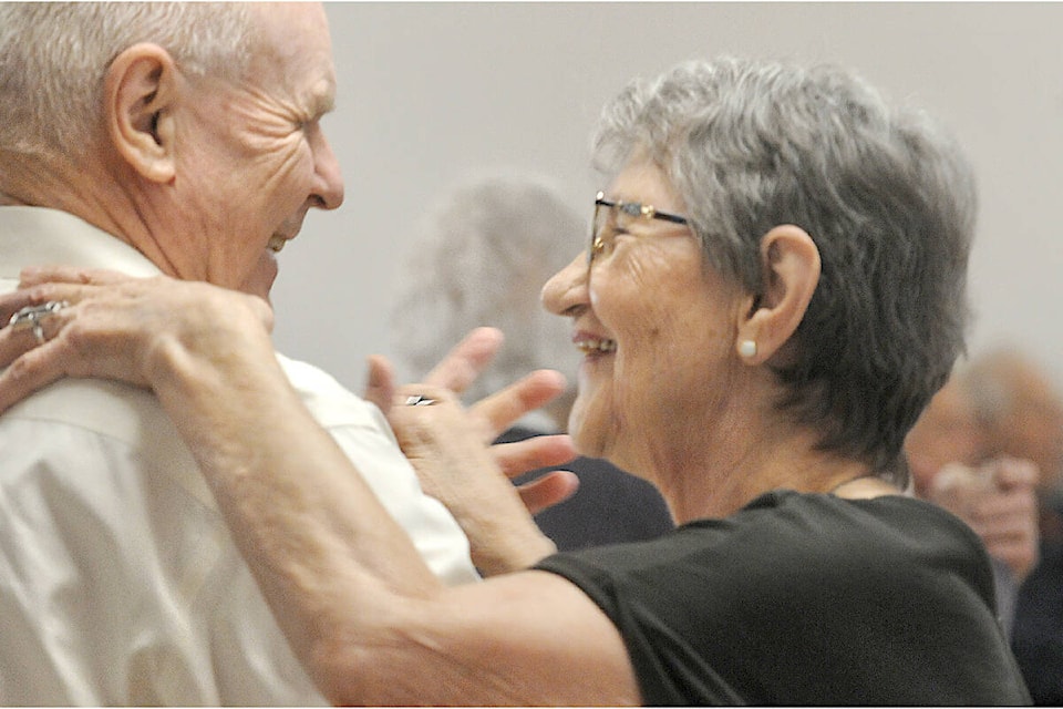 48 dancers turned out Saturday, Jan. 28, for Aldergrove’s Old Time Dance Club, which has resumed at the Aldergrove Heritage Hall after shutting down during the pandemic. (Dan Ferguson/91ԭ Advance Times)