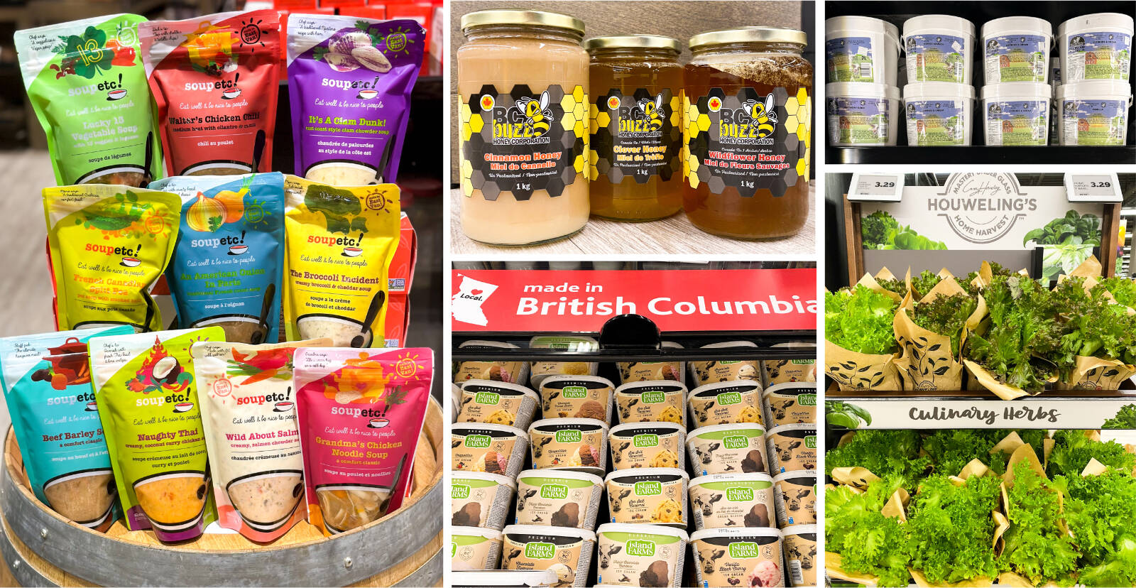 Some of the many locally grown and produced foods available at your local Otter Co-op. Photo courtesy Otter Co-op.