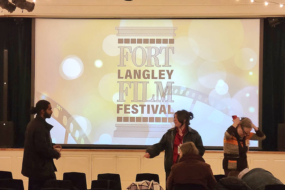 Despite snowy weather, film fans still turned out for the second annual Fort Langley Film Festival. (Dan Ferguson/Langley Advance Times)
