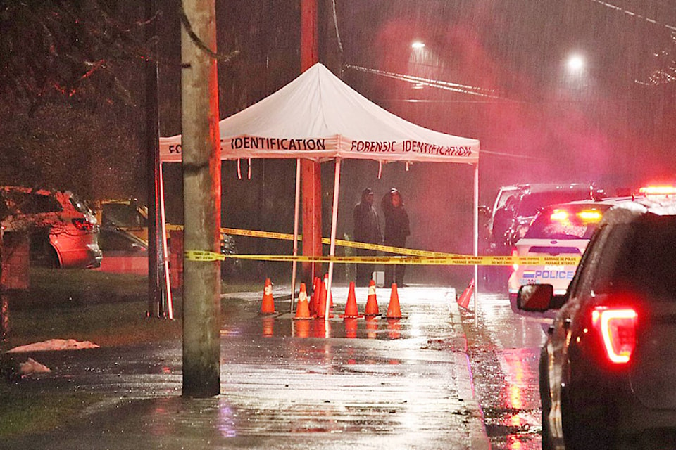 Bullets were fired at a house along Mountainview Crescent on Sunday, March 12. (Shane MacKichan/Special to The News)